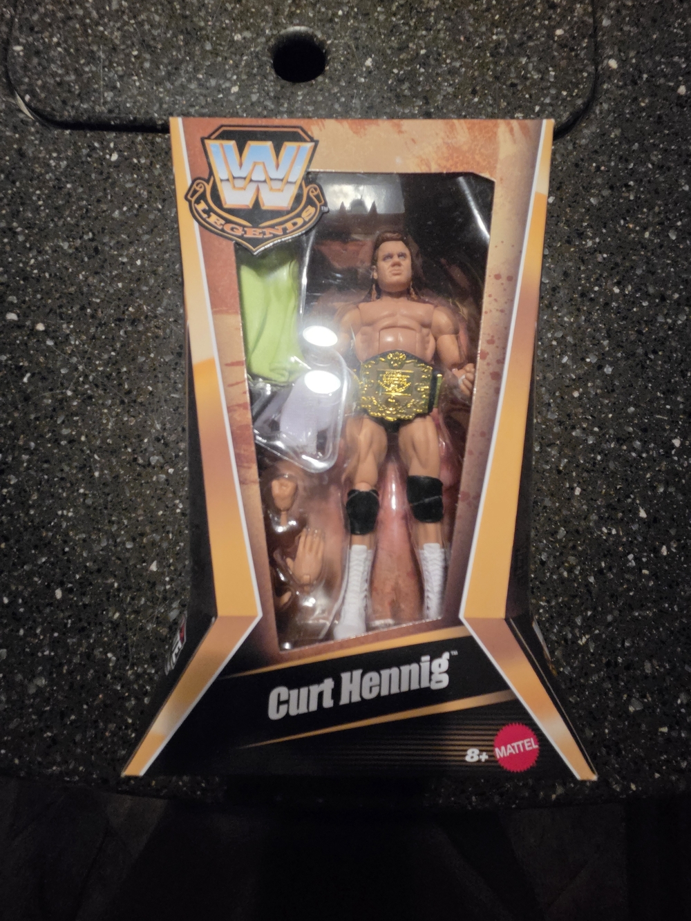 WWE Curt Hennig Action Figure – Black, White, Gold, Green